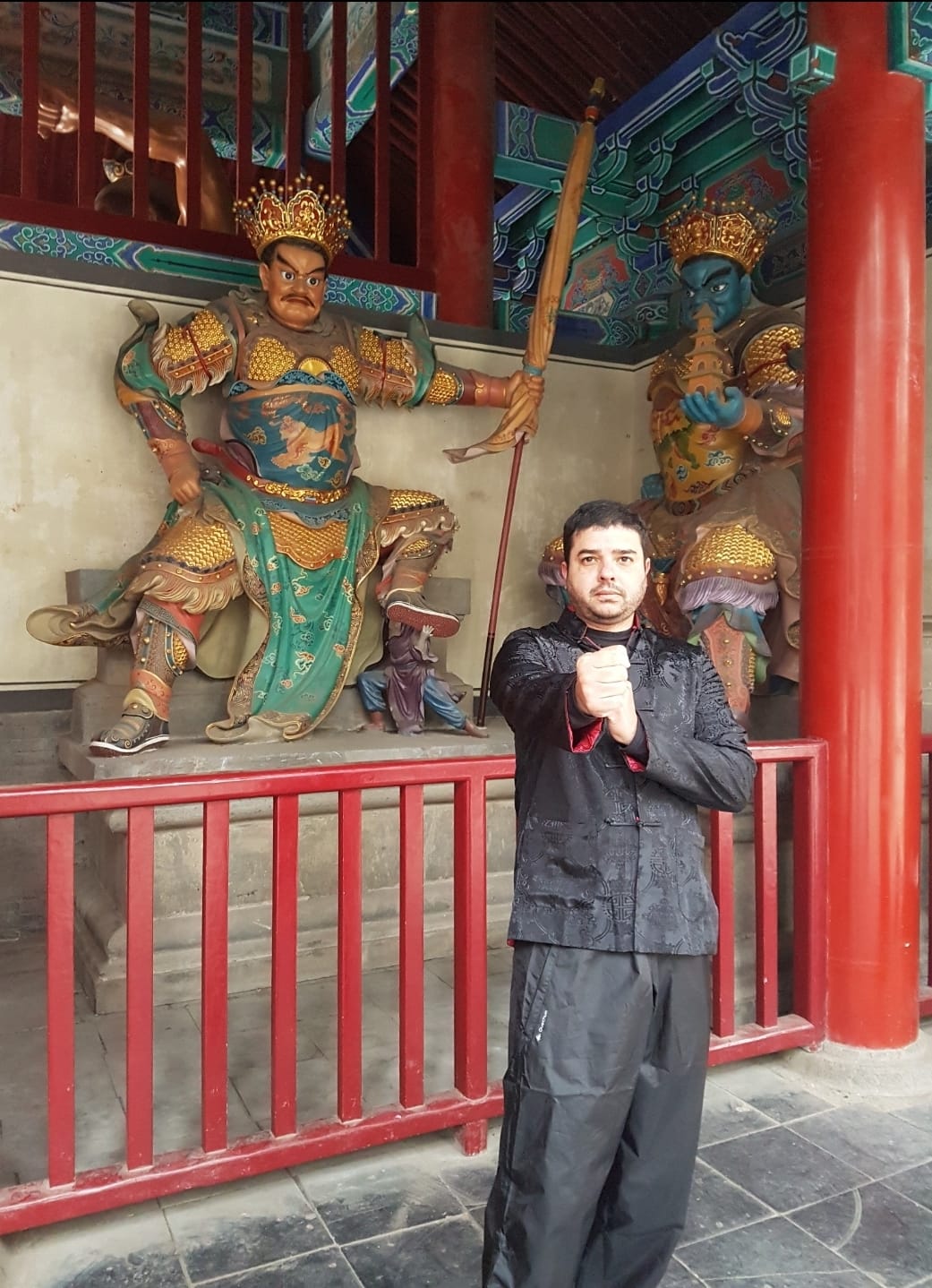 Shifu Marcio Diniz - Na China em um templo Shaolin